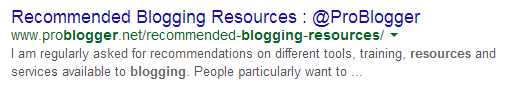 Blogging Resources