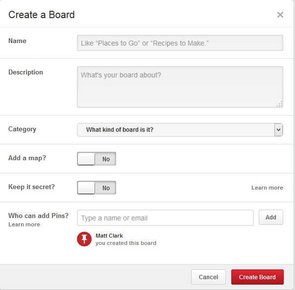 Pinterest-create-board