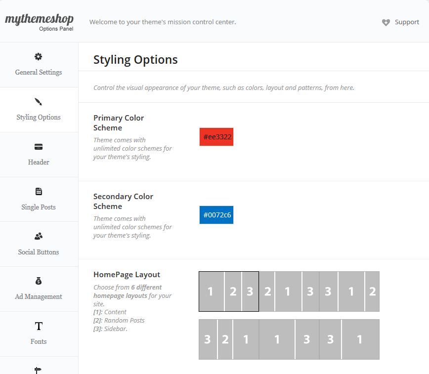 MyThemeShop Control Panel