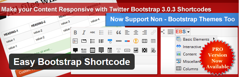 Easy Bootstrap Shortcodes