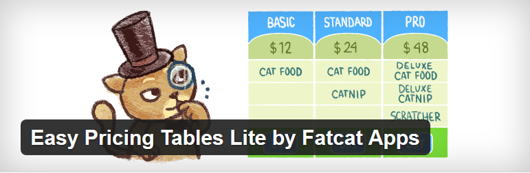 Easy Pricing Tables