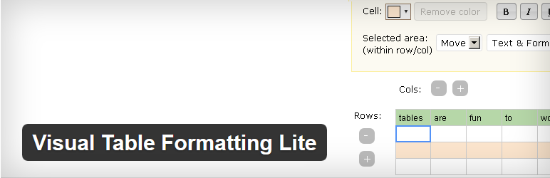 Visual Table Formatting